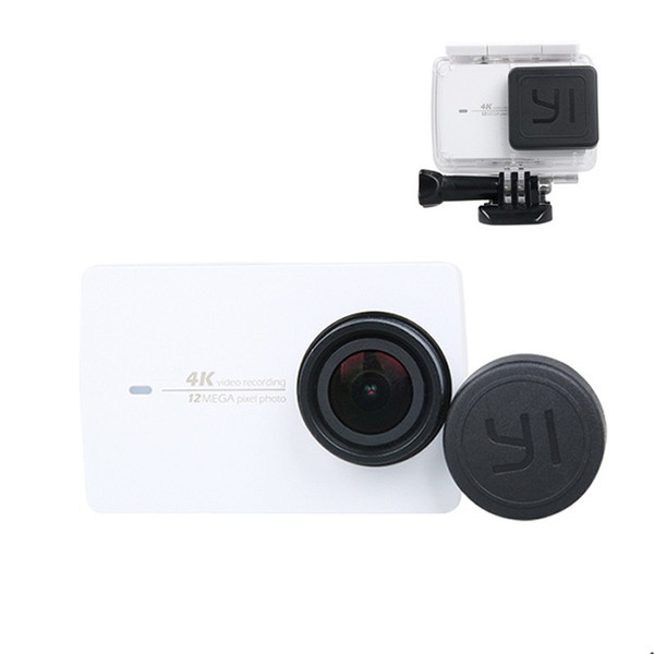 Wholesale-For Xiaomi yi Accessories Lens Cap Cover for Xiaomi Yi 2 4K Waterproof Housing Case Lens Protective Cover