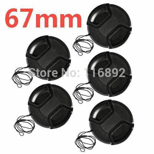 Wholesale-10pcs/lot 67mm center pinch Snap-on cap cover for 67mm camera Lens free shipping