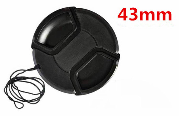 Wholesale-free ship43mm center pinch Snap-on cap cover for 43mm camera Lens