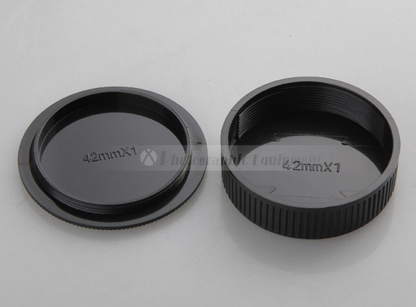 Wholesale-10PCS 2-In-1 m42 lens cap camera body protective cover thread mount