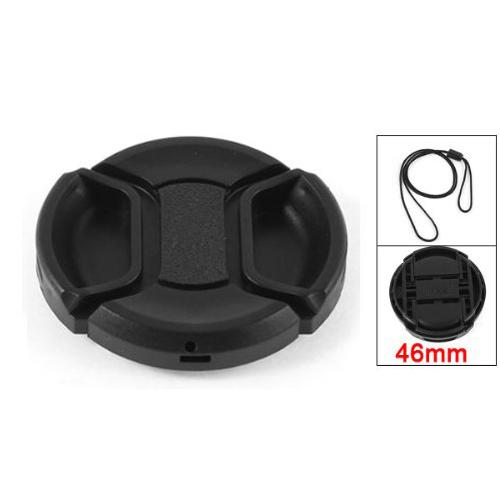 Wholesale-5pc/lot Universal 46mm Center Pinch Front Lens Cap for DSLR Camera