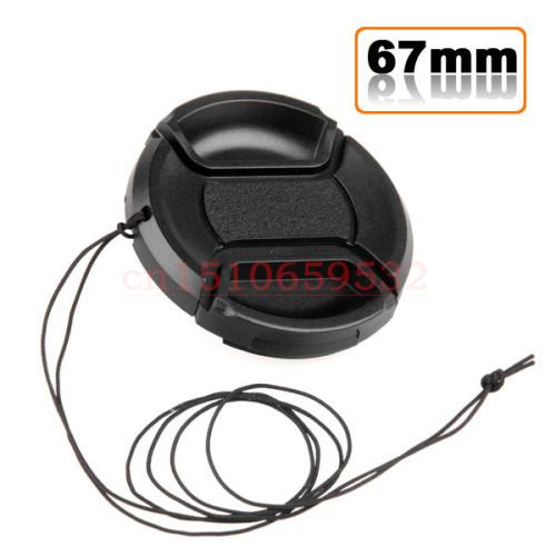 Wholesale-2pcs 67mm Lens Cap Cover For S&ny Nex NEX-5N 3N 3C F3 5 C3 5C NEX-7 6L NEX 18-200 With Anti-lost Rope Track Number