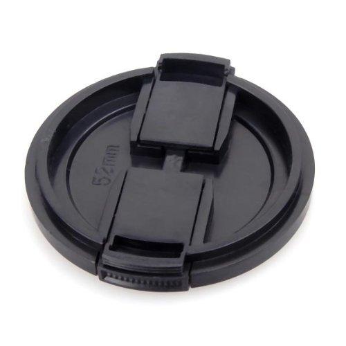 Wholesale-HFES TextuRed Black Plastic 52mm Lens Cover Cap For Camera