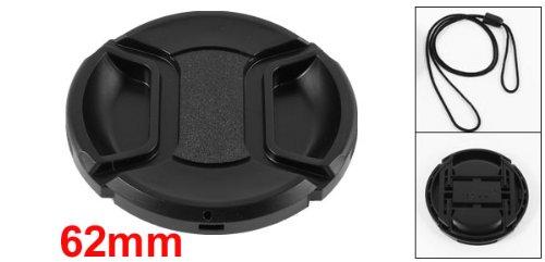 Wholesale-2016 Hot Black 62mm Center Pinch Design Front Lens Cap Cover