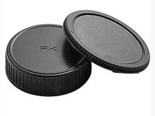 Wholesale-Rear Lens Cap Cover+Camera Body Cap for PENTAX DSLR PK K50 K100D K7 KX K5 K01 K30 Q7