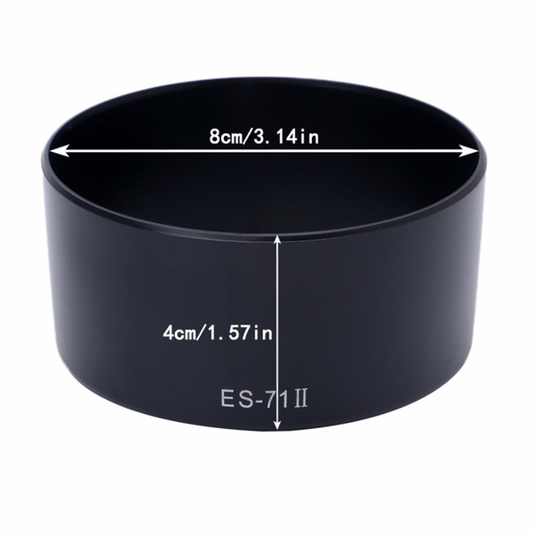 OOTDTY Bayonet Mount Round Camera Lens Hood For Canon ES-71 II EF 50mm f/1.4 USM