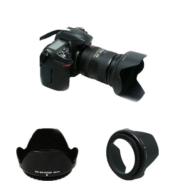 Centechia D3200 D3300 D5200 D5300 Camera Lens Hood 52mm Bayonet Fits for AF-S DX 18-55mm f/3.5-5.6G VR II Lens