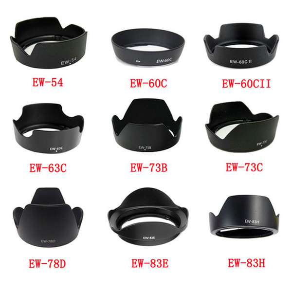 10pcs/lot for EW-54 EW-60C EW-60CII EW-63C EW-73B EW-73C EW-78D EW-83E EW-83H camera Lens Hood for canon lens camera