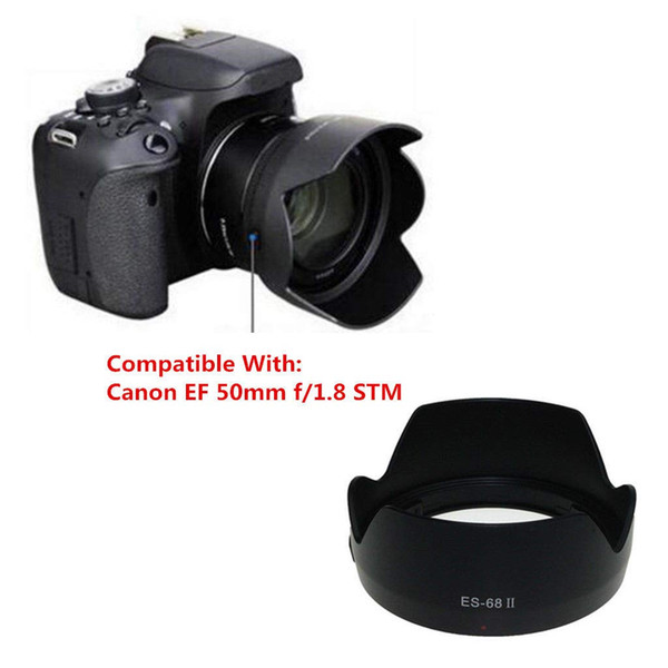 Lens Hood ES-68II Bayonet Mount Flower Lens Hood for Canon EF 50mm f/1.8 STM Lens