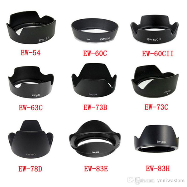 10pcs/lot for EW-54 EW-60C EW-60CII EW-63C EW-73B EW-73C EW-78D EW-83E EW-83H camera Lens Hood for canon lens camera