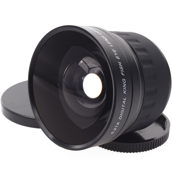 52mm 0.21X Wide Angle Fisheye Lens + Bag for Nikon D7200 D7100 D5200 D5100 D5000 and Canon Sony cameras with 52mm Filter Thread