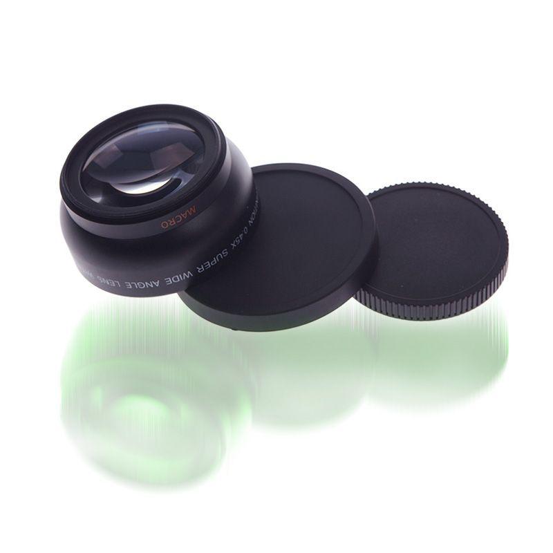 Hot Sale 52mm 0.45 x Wide Angle & Macro Conversion Lens With 62mm Front Thread + Caps#54847, dandys