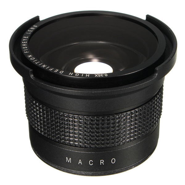 Freeshippig 0.35X Super Wide Angle Fisheye Macro Lens 58mm For Canon EOS 700D 650D 600D 550D 1100D 1200D 760D 70D Rebel T6i T5i With 18-55mm