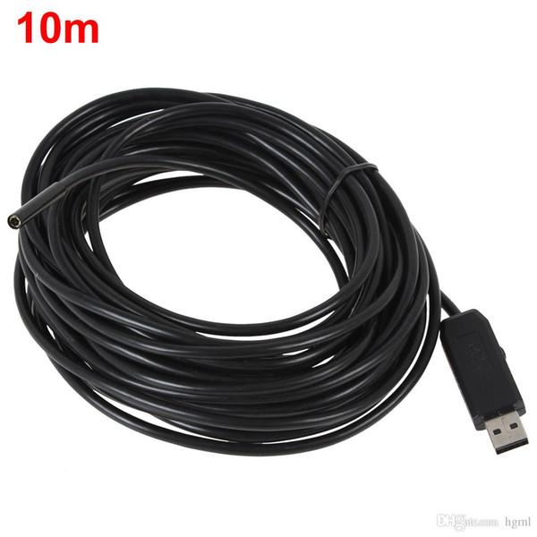 Waterproof 10m USB Cable 6 LEDs 1/6 CMOS 5.5mm Lens Super Mini Endoscope Support Video Record EGS_082