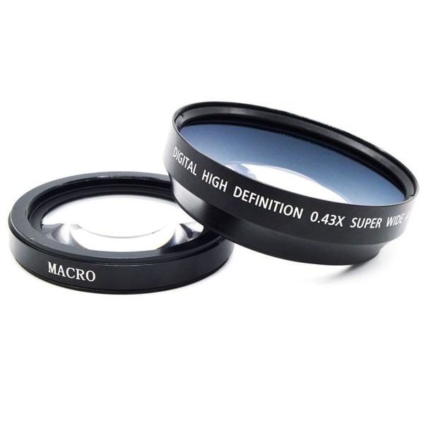 Freeshipping 72MM 0.43x Super Wide Angle Lens with Macro Lens High definition digital lens for Canon Nikon Sony Penta