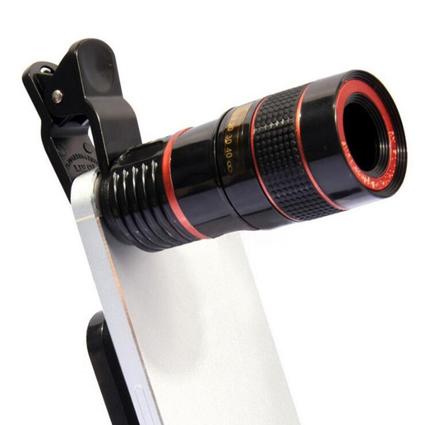 High Quality Camera Lens 8x Telephoto Lens Fisheye Wide Angle Macro Lens for iPhone 7 6s plus Samsung Galaxy S8 S7 Edge