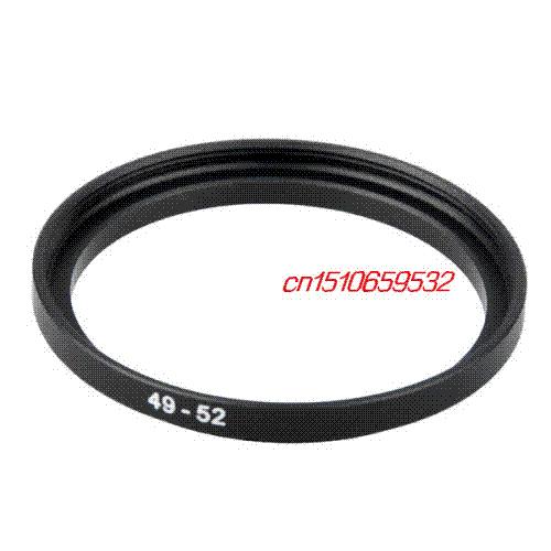 2pcs Sale Black Metal 49mm-52mm 49-52 mm 49 to 52 Step Up Filter Ring Adapter Lens Adapter