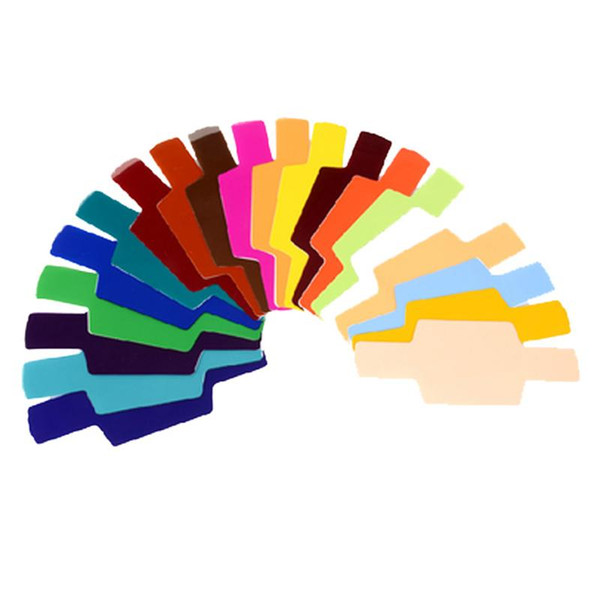 10sets 20colors/set card for Strobist Flash Gel Filter Color Balance with rubber band ,diffuser Lighting