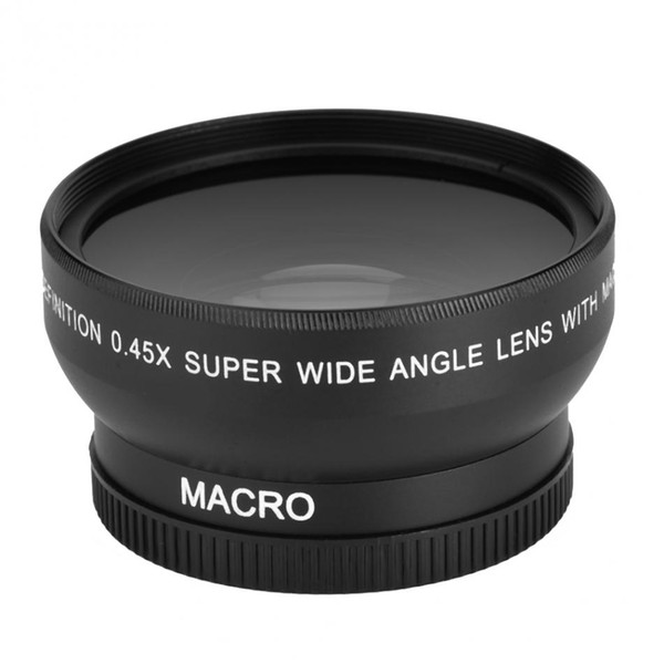 Freeshipping 52mm 0.45x Wide Angle Lens Universal Conversion Macro Lens For Canon For Nikon For Sony DSLR Camera Universal