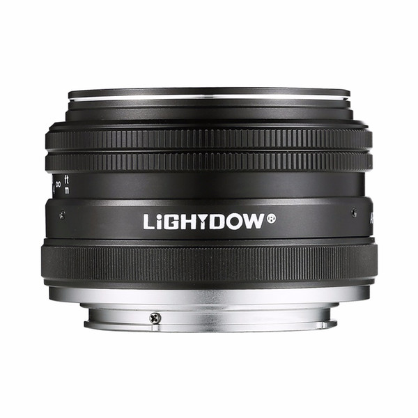 Lightdow 35mm F1.7 APS-C Prime Fixed Manual Lens for Sony E Mount Alpha A6000 A6300 A6500 NEX-3 NEX-3N NEX-5 NEX-5T NEX-5R NEX-6