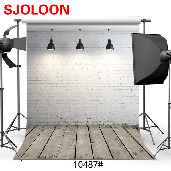 Shengyongbao Vinyl Custom Photography Backdrops Prop digital printed Vertical wood plank floor theme Photo Studio Background JLT-10487