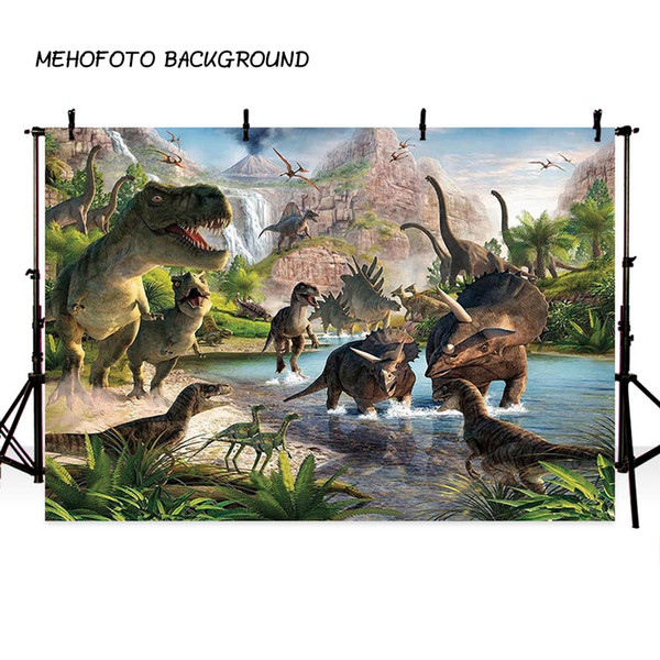 MEHOFOTO Jurassic World Backdrop Photography Dinosaur Jungle Birthday Party Backdrops for Photo Background for Pictures Decor