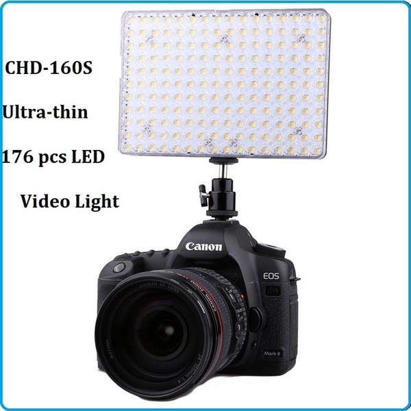 Lightdow LD-160S 176PCS LED Bulbs LED Video Light Portable Video Light Lamp Photographic Photo Lighting for Canon Nikon Sony Pentax Camera