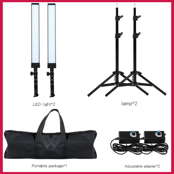 wholesale 180 LED Light Photography Studio LED Lighting Kit Adjustable Light with Light Stand Tripod Photographic Video Fill Ligh