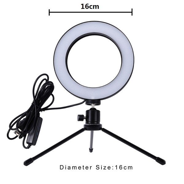 Lightdow Dimmable LED Studio Camera Ring Light Photo Phone Video Light Lamp With Tripods Selfie Stick Ring Fill Light For Canon Nikon Camera