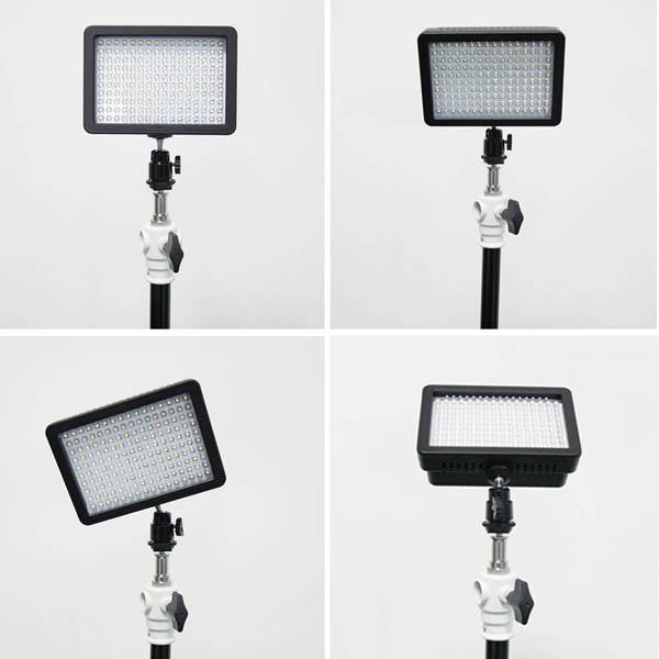 W160 LED Video Light Lamp 12W 1280LM 5600K / 3200KDimmable for Canon Nikon Pentax DSLR Camera Camcorder ZM00073