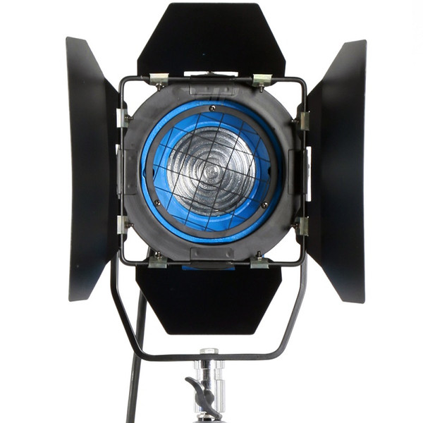 650W Fresnel Tungsten Spotlight Lighting for Studio Soft Video Light+Bulb+Barndor camera