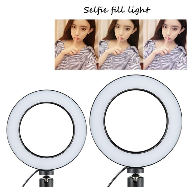 [Ship from US] 6 Inch LED Ring Fill Light for Makeup Live Streaming YouTube Video Production Photography Online Teaching