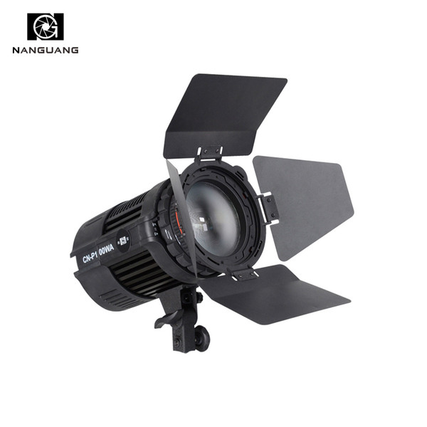 wholesale 100W LED Studio Light CN-P100WA Fresnel Spotlight for Photography Video Studio+Barndoor