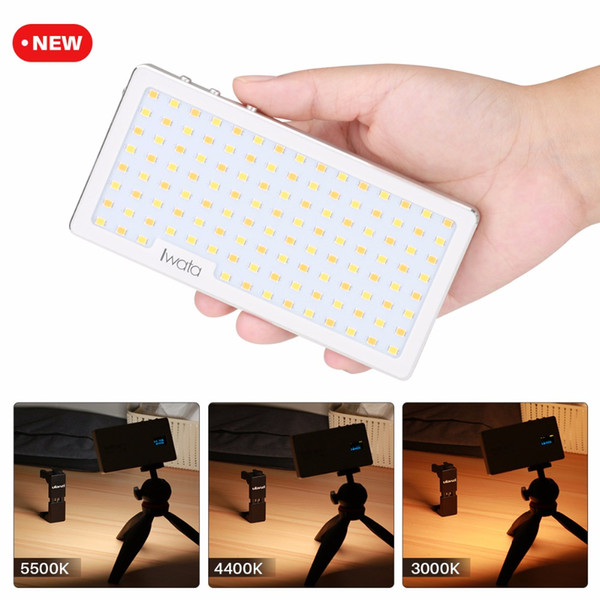 Iwata Phone Video Light Aluminum Dimmable Photography 117 LED Fill Light CRI Super Natural Light 3300K-5600K OLED Display GL-01