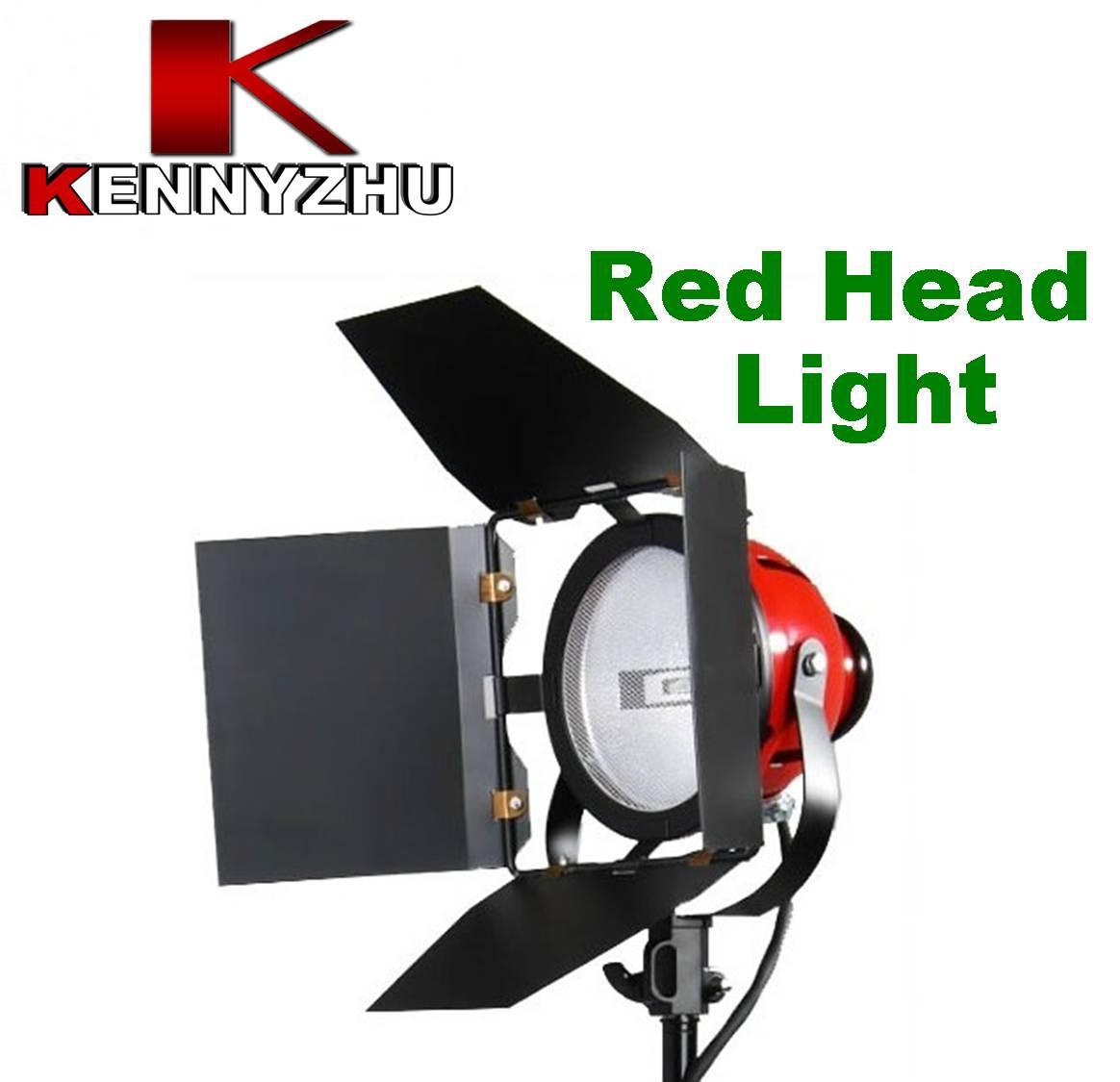 Photo Video Studio Continuous Lighting Red Head Light Lamp 800w With Bulb Adjustable Lighting Focus