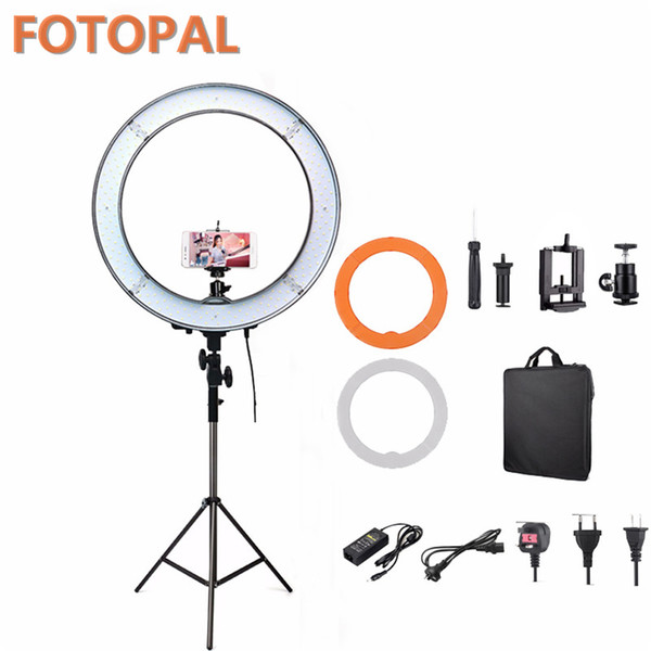 wholesale 180pcs LED Ring Camera Lighting Photography Photo Studio Phone Video Makeup Annular Lamp Youtube Light With Tripod Stand