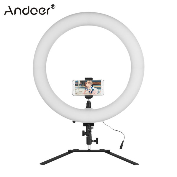 wholesale 18inch LED Ring Light 5600K 60W Dimmable Camera Photo Video Lighting Kit with Tabletop Stand/ Phone Clamp/ Ball Head