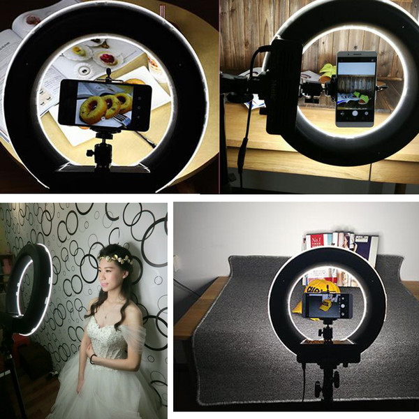 Youtuber LED Ring Light Panel Inner 235mm Outer 345mm Make Up White Lighting Eeys Light Adjust Brightness for Live Video and Blog Video