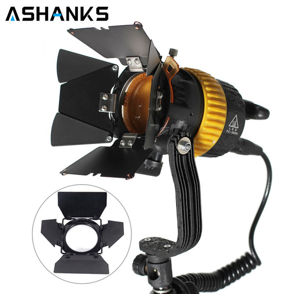 Portable High CRI 50W Bi-color LED Spotlight for Camera Video Continuous Light Dimmer with a Hole to instal reflector umbrella