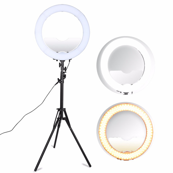 Portable Bright 5500K LED Ring Lamp Selfie Fill Light 55W Photography Kit Universal Phone Camera Studio Lights Sets Photographic