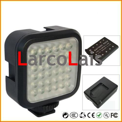 New LED5006 US Charger + Battery + 4W Hot Shoe Led Video Light Lamp for Camera DV Camcorder Lighting