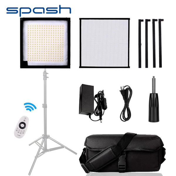 wholesale FL-3030 LED Video Light Roll-up Photography Lighting 256 LEDs 5600K CRI 90 Film Fill-in Panel Light with Remote Control