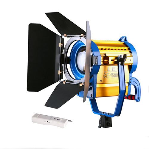 wholesale 1500W 5400K LED Color Temp Studio Fresnel Tungsten Video Photo Light Barndoor Dichroic Wireless Remote