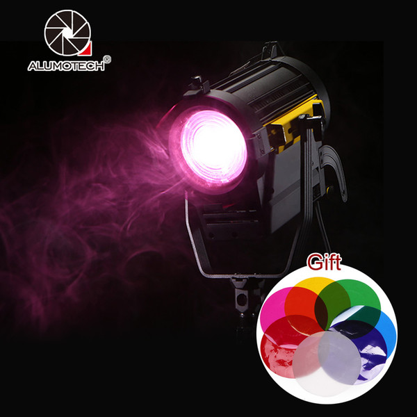 wholesale New For Film Camera Video Studio Daylight 150W LED Fresnel Spot Continuous Light+Color gift to Colorful photography