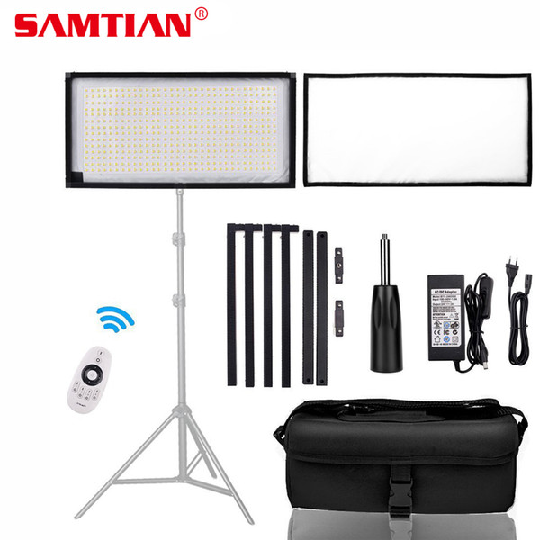 wholesale FL-3060A Flexible LED Video Light Studio Lighting Bi-color 3200-5500K CRI95 30*60cm Panel Lamp Light for Photography