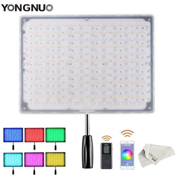 wholesale YN600 RGB Photography lights Led Video Light 3200K-5500K Ultra Thin Bluetooth Control by Phone APP for Canon Nikon