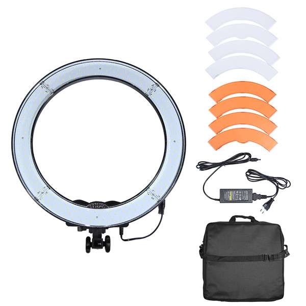 RL-18 LED Ring Light Selfie Light 240pcs Beads Studio Led Lamp Panel CRI 90+ 5500K Video Light Lamp With Color Diffusion Filter