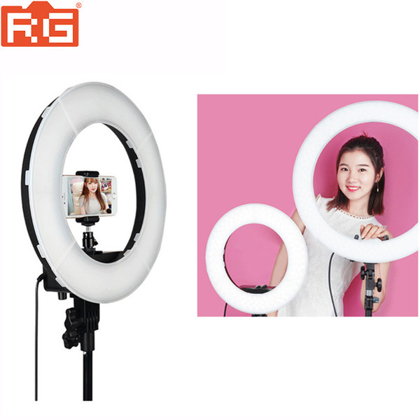 RL-18 60W 5500K 240 LED Photographic Lighting Dimmable Camera Photo/Studio/Phone Photography Ring Light Lamp