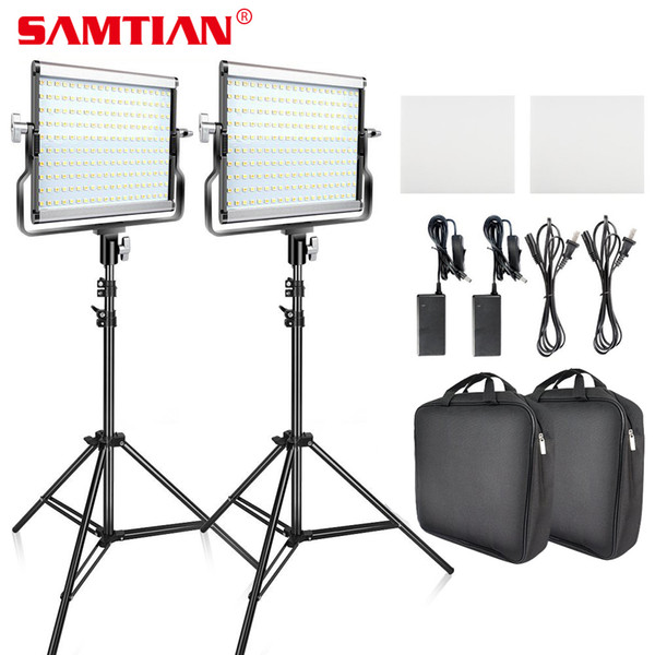 wholesale L4500 2 in 1 Kit LED Video Light Photography Lighting with Tripod Stand Bi-color 3200K-5600K Camera Photo Studio Lamp