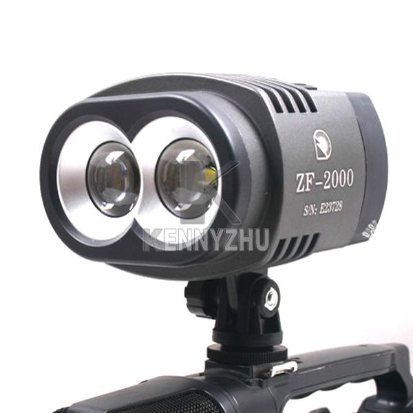 Professional ZF-2000 Led Video Light 3200K 4500K 5600K 2000LM 20W + Rechargeable Battery For DSLR Camera Photography